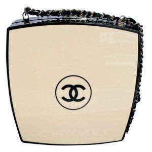 COPY - Chanel Clutch Compact Clutch Light Beige and Blackr Cross Body Bag